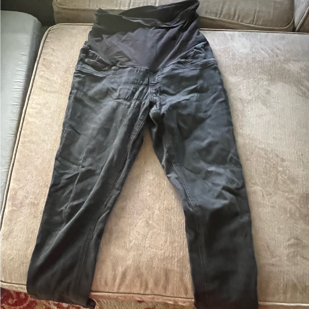 Indigo Blue Black Maternity Skinny Jeans - M